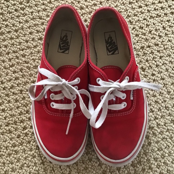 red vans size 2